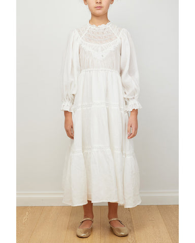 PETITE AMALIE "Soleil" Crochet Collar Tulle Gown