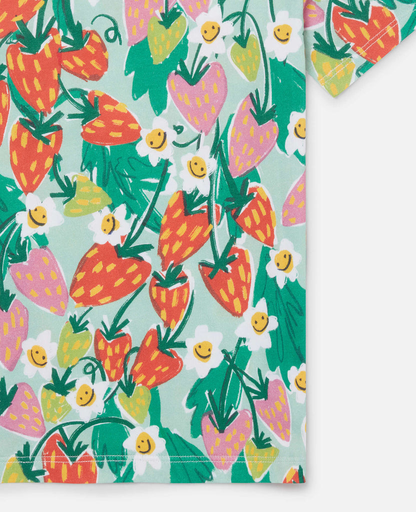 STELLA MCCARTNEY STRAWBERRY FLORAL T-SHIRT