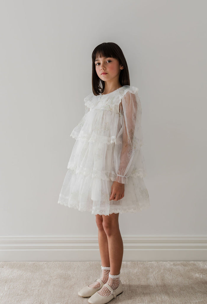 PETITE AMALIE "Le Jardin" Spring Meadow Short Tulle Dress