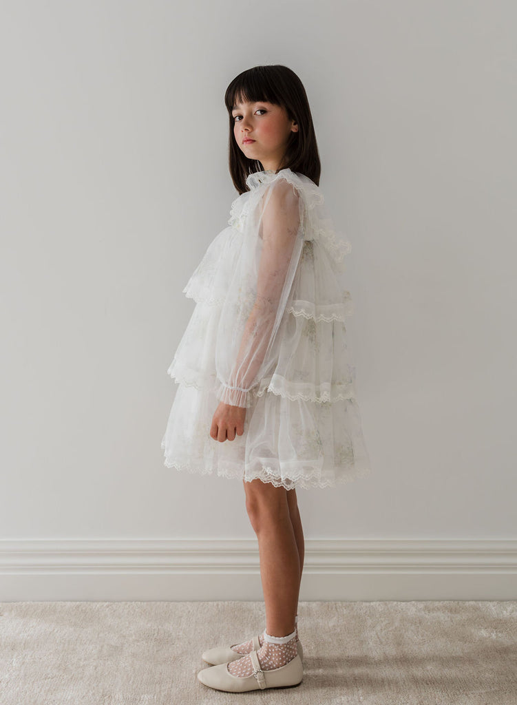 PETITE AMALIE "Le Jardin" Spring Meadow Short Tulle Dress