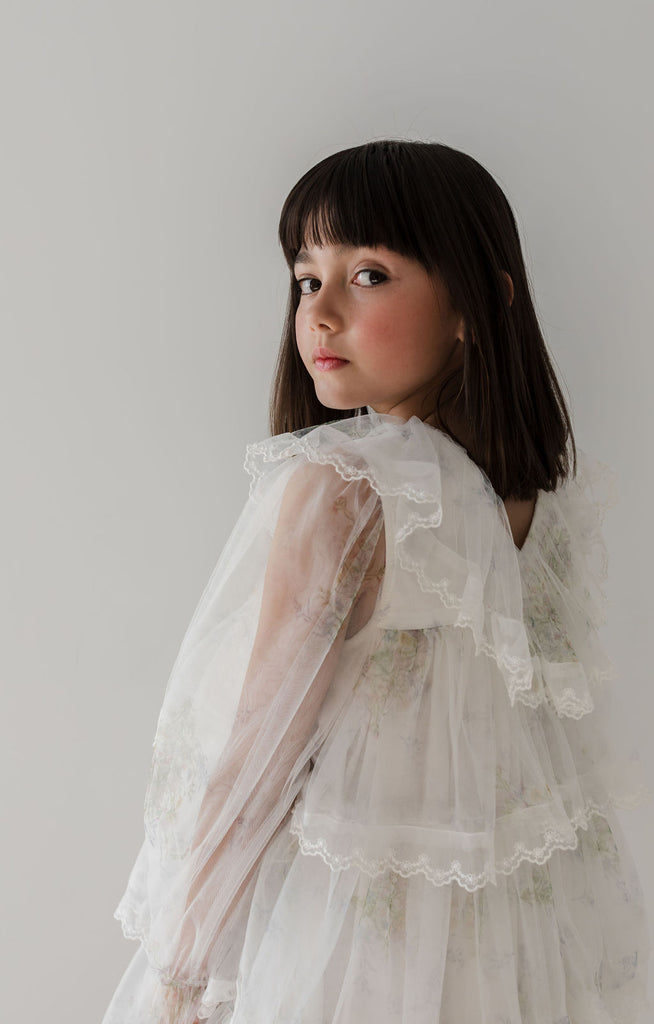 PETITE AMALIE "Le Jardin" Spring Meadow Short Tulle Dress