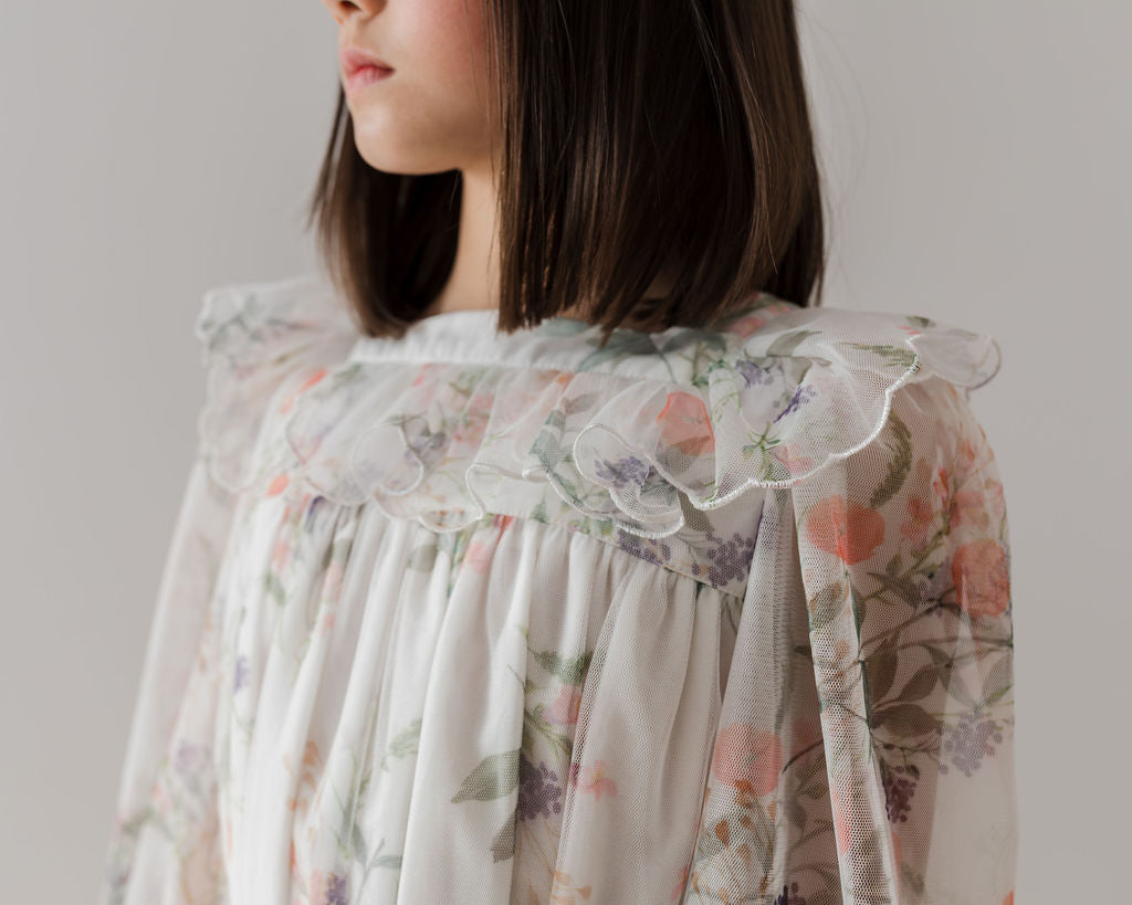 PETITE AMALIE "Le Jardin" Summer Bouquet Tulle Dress