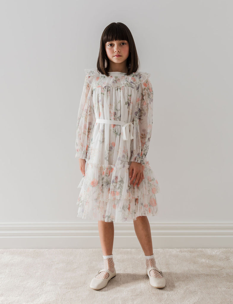 PETITE AMALIE "Le Jardin" Summer Bouquet Tulle Dress