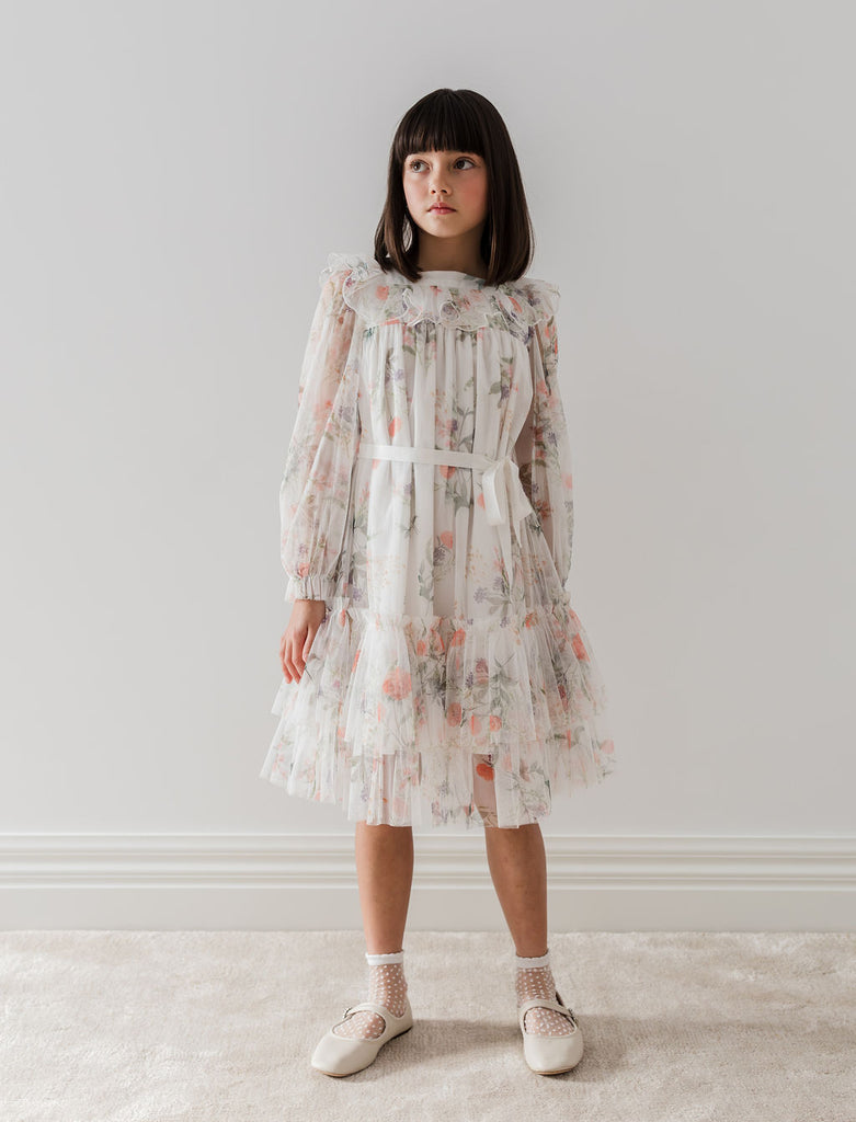 PETITE AMALIE "Le Jardin" Summer Bouquet Tulle Dress