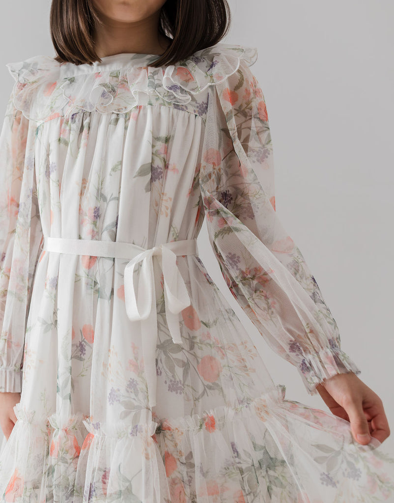 PETITE AMALIE "Le Jardin" Summer Bouquet Tulle Dress