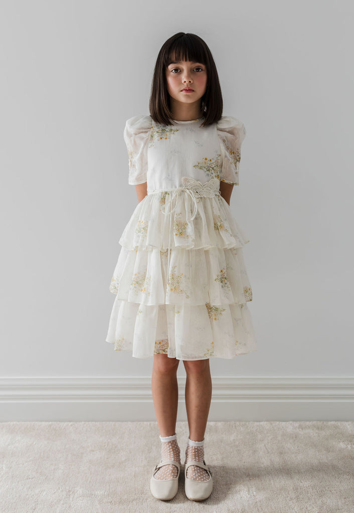 PETITE AMALIE "Le Jardin" Spring Meadow Butterfly Dress