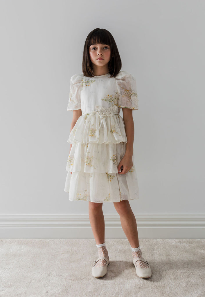 PETITE AMALIE "Le Jardin" Spring Meadow Butterfly Dress