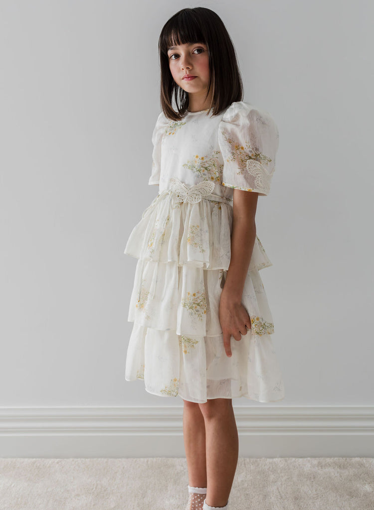 PETITE AMALIE "Le Jardin" Spring Meadow Butterfly Dress