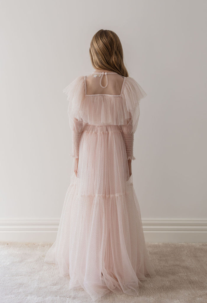 PETITE AMALIE "Le Jardin" Glitter Tulle Gown