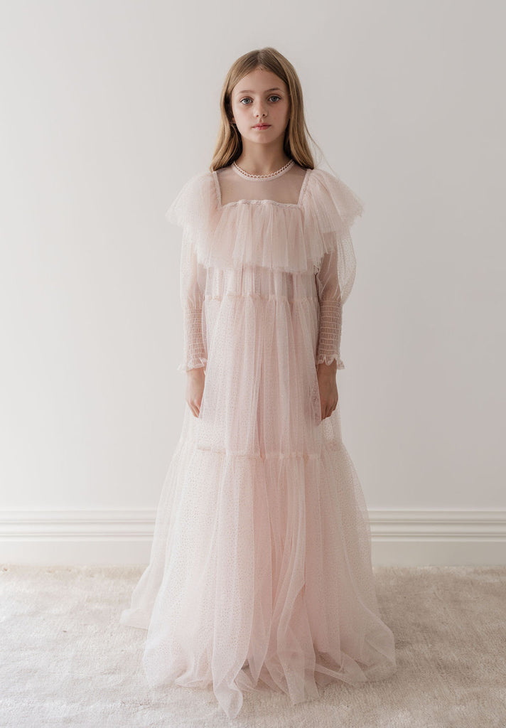 PETITE AMALIE "Le Jardin" Glitter Tulle Gown