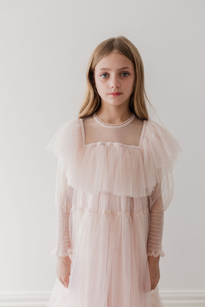 PETITE AMALIE "Le Jardin" Glitter Tulle Gown