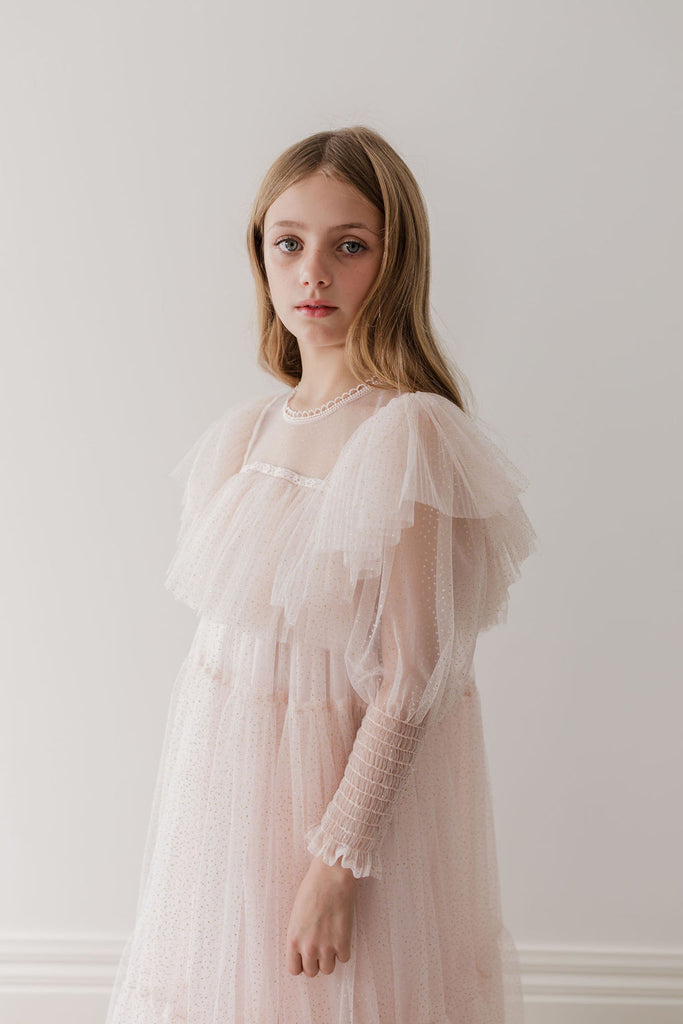 PETITE AMALIE "Le Jardin" Glitter Tulle Gown