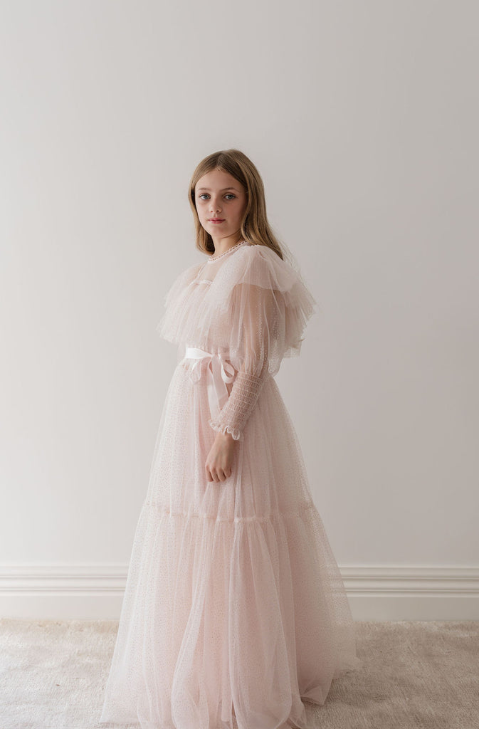 PETITE AMALIE "Le Jardin" Glitter Tulle Gown