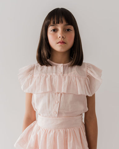 PETITE AMALIE "Enchanted Delight" Black Rose Flocked Mesh Bow Dress