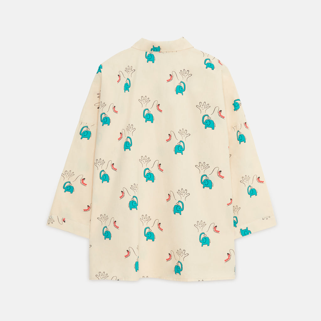 WEEKEND HOUSE KIDS "Small Is Beautiful" Elephant Shirt Top