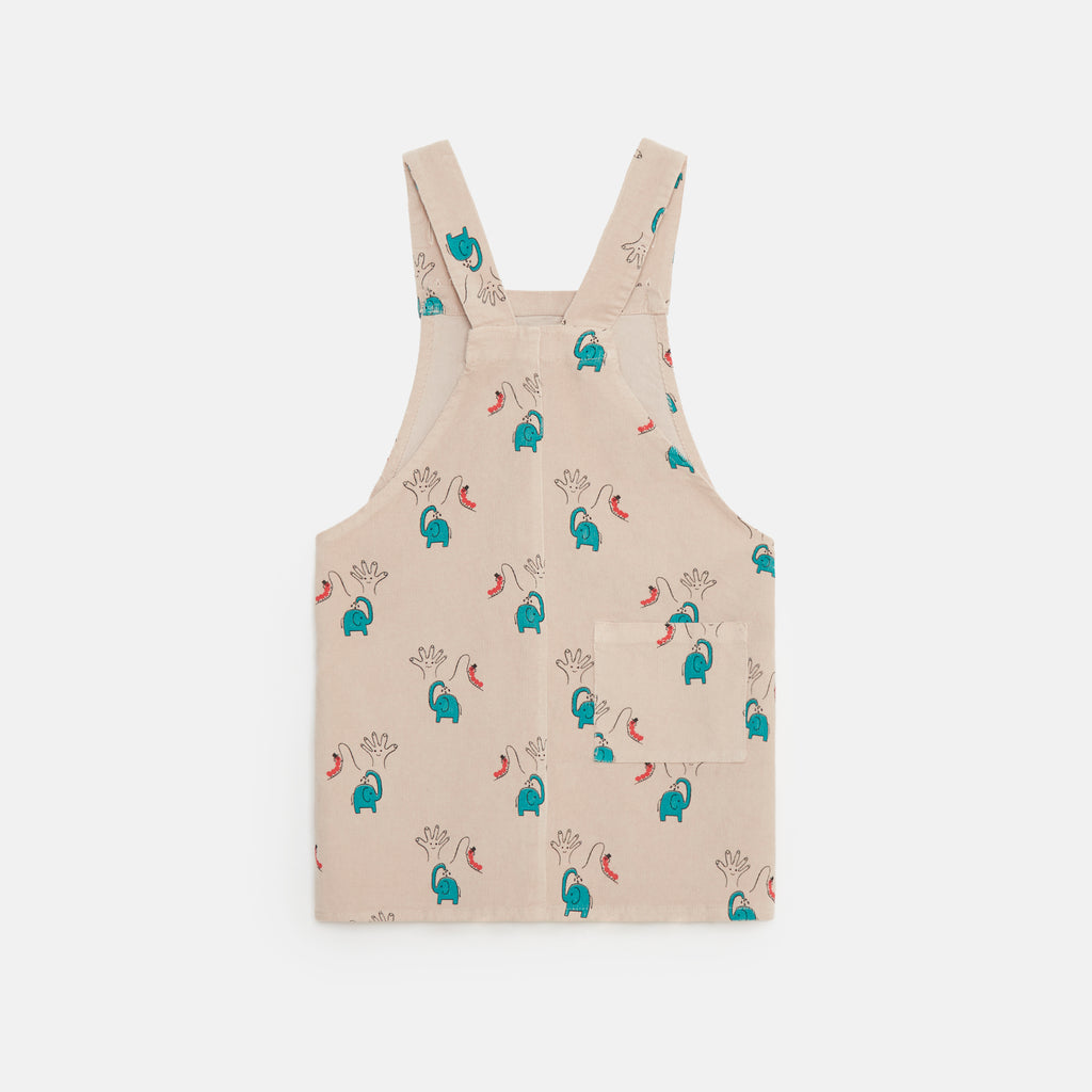 WEEKEND HOUSE KIDS "Small Is Beautiful" Elephant Overalls Dress