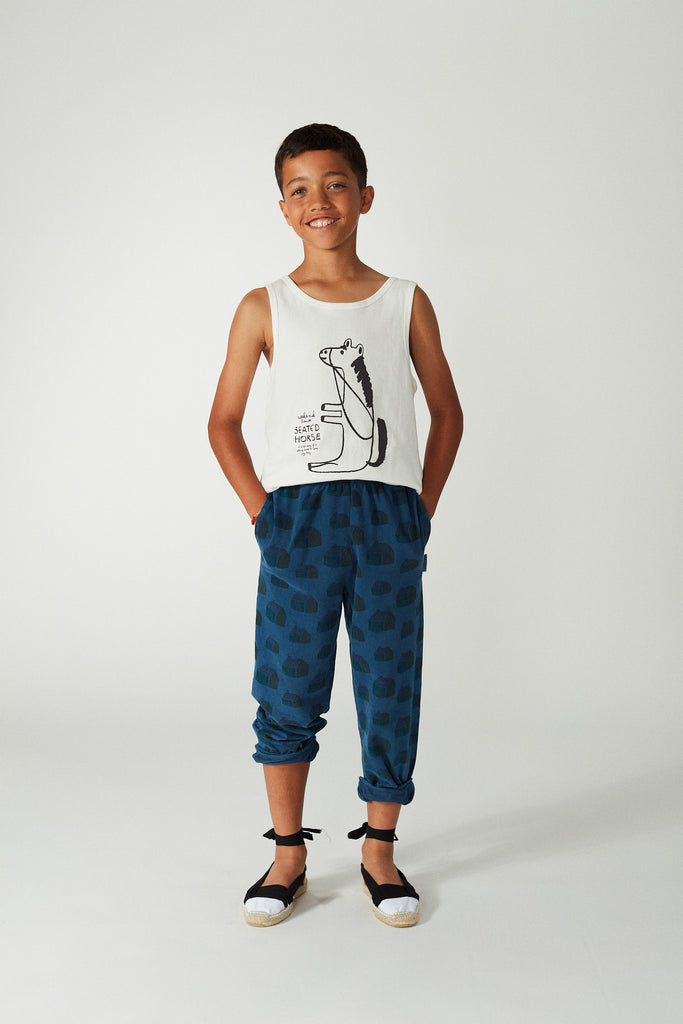 WEEKEND HOUSE KIDS "La Casa" Seated horse tank t-shirt