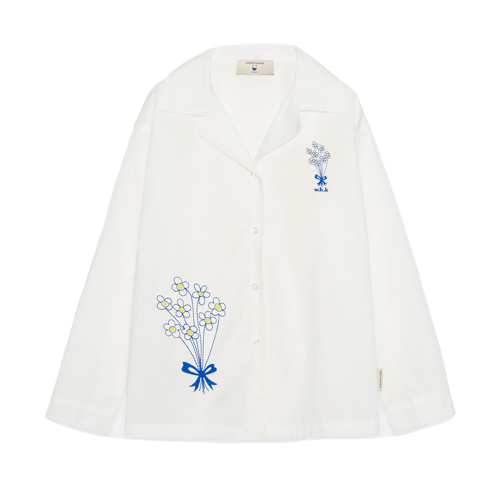 WEEKEND HOUSE KIDS "La Casa" Bouquet embroidered shirt