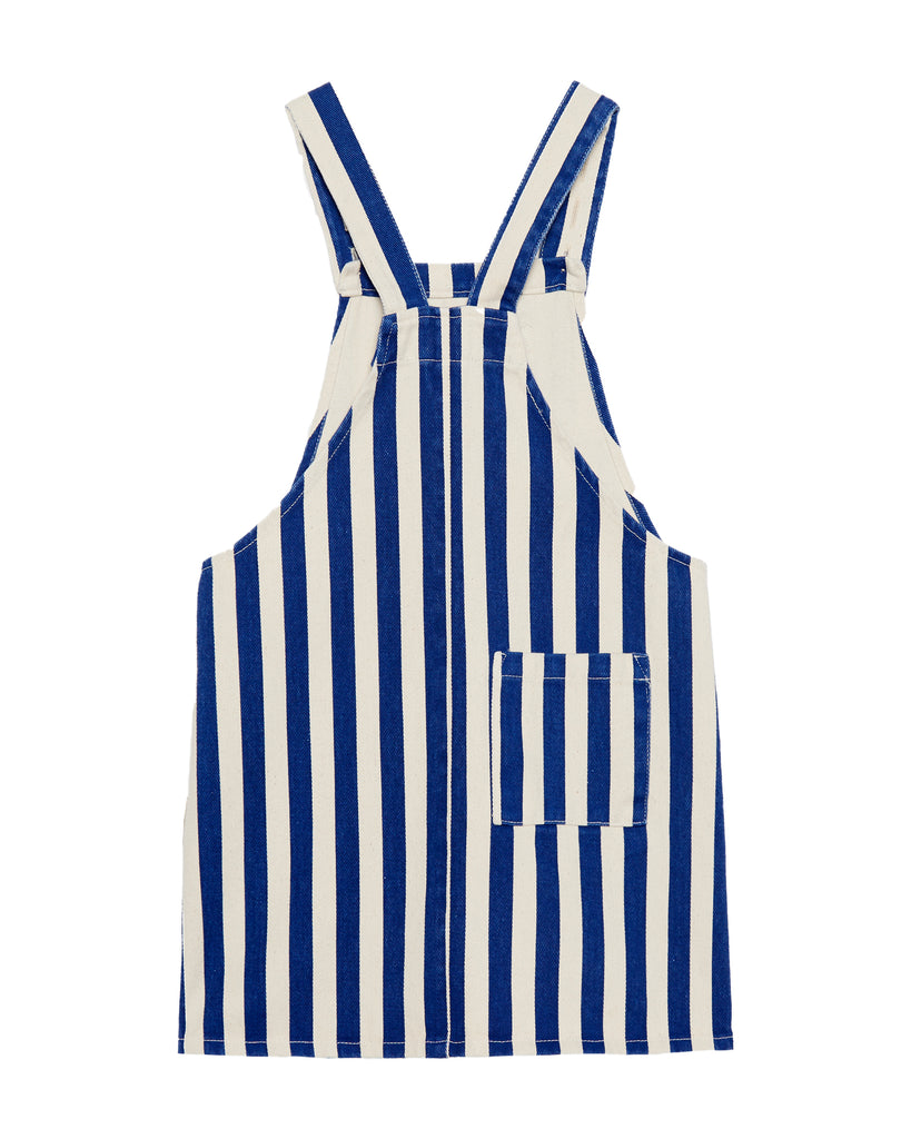 WEEKEND HOUSE KIDS "La Casa" Blue stripes dungaree dress