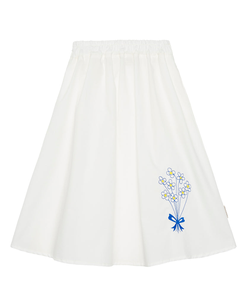 WEEKEND HOUSE KIDS "La Casa" Bouquet embroidered long skirt