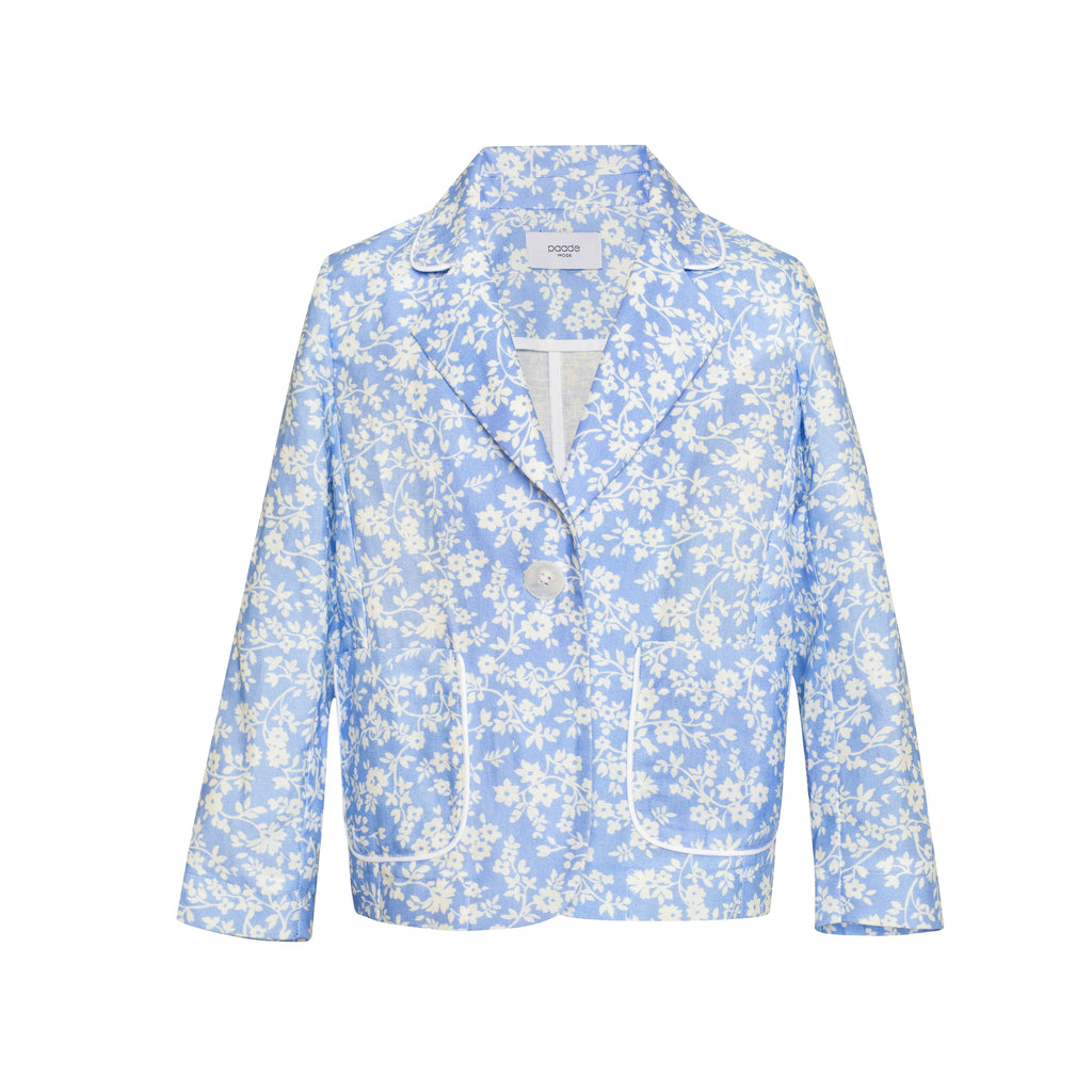 PAADE MODE "MIMI'S BACKYARD SOCIETY" Linen Blend jacket Mimi Blue