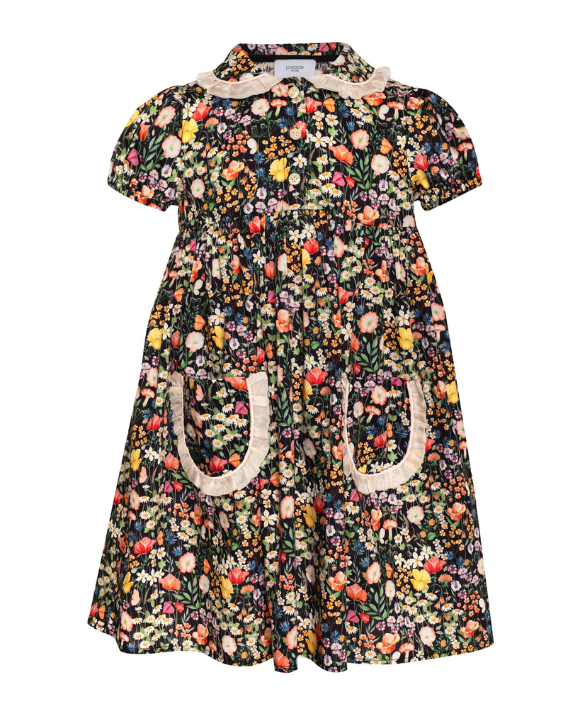 PAADE MODE "MIMI'S BACKYARD SOCIETY" Cotton Dress Wildflower Black