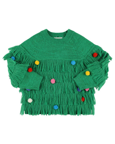 GINGERSNAPS FW24 BABY GIRL  PRINTED RIBBED TOP with Embroidered Scalloped Collar