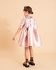 MiMiSol FW24 CRYSTAL-EMBELLISHED MIKADO Dress in Pink