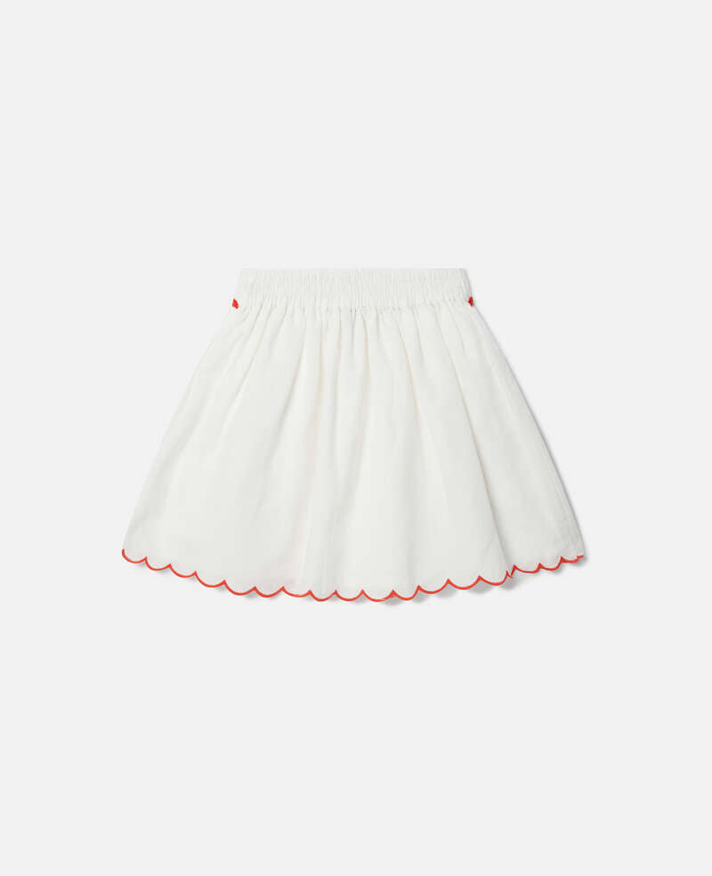 STELLA MCCARTNEY SKIRT WITH STRAWBERRY FLOWERS PRINT