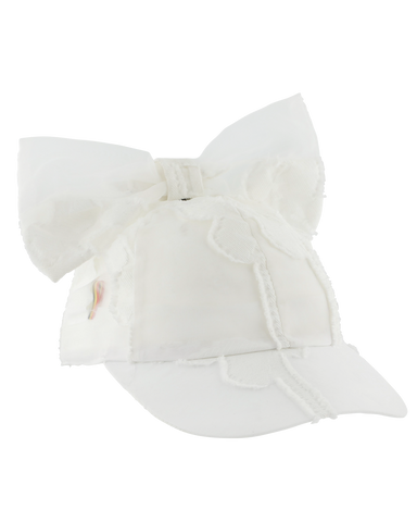 CAROLINE BOSMANS Bow Tafetta Dress in White