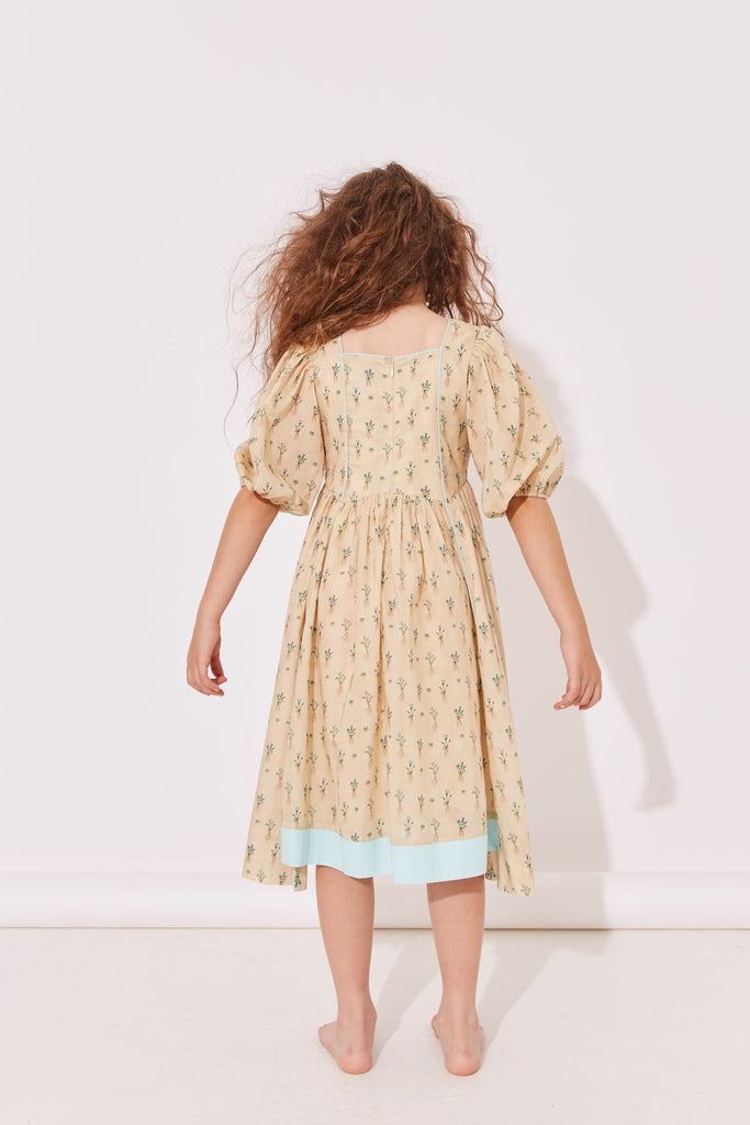 THE MIDDLE DAUGHTER SS25 Astral Dress in Blue Sprig