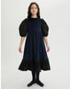 THE MIDDLE DAUGHTER AW24  AT LONG LAST Velvet DRESS in NAVY BLUE