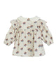 C'ERA UNA VOLTA Baby Franca Shirt Cream in Check Flower