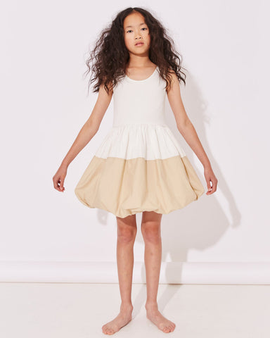 THE MIDDLE DAUGHTER SS25 Souvenir Dress in Lettuce & Pina Colada