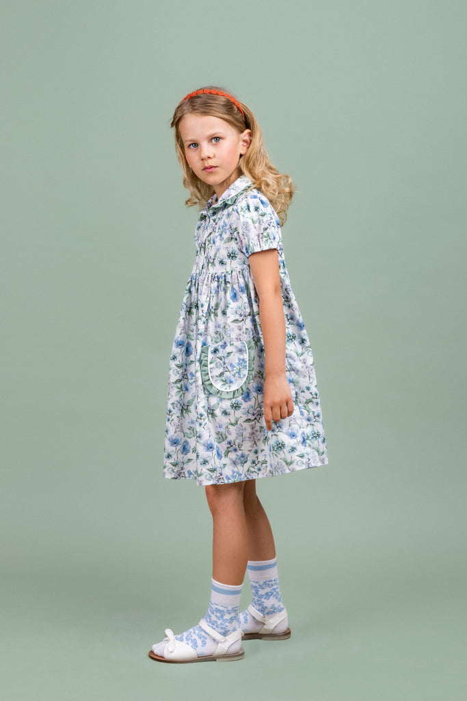 PAADE MODE "MIMI'S BACKYARD SOCIETY" Cotton Dress Fairytale Blue