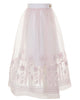 ELIE SAAB Spring Summer 2025 FLORAL APPLIQUE ORGANZA EMBROIDERED SKIRT