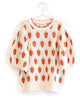 FISH & KIDS SS25 STRAWBERRY KNITTED PULLOVER TOP