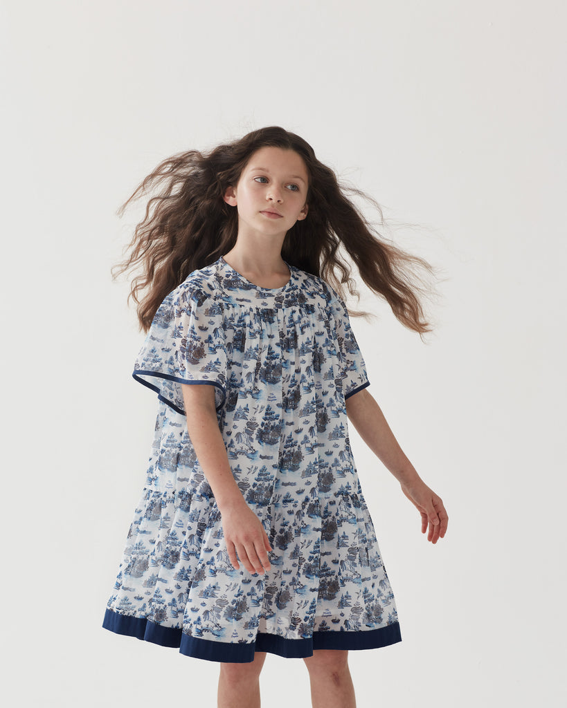 THE MIDDLE DAUGHTER SS24 FLOAT YOUR BOAT Dress in WILLOW