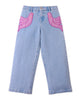 GINGERSNAPS SS25 Esme Denim Pants with Dove Patches