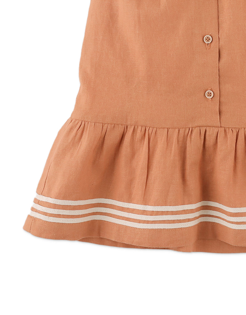 GINGERSNAPS SS25 Baby Cassia Dress with Sailor Collar