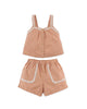 GINGERSNAPS SS25 Baby Nery Shorts Set With Daisy Lace trim