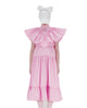 CAROLINE BOSMANS AW24 Tafta Ruffled Dress in Pink