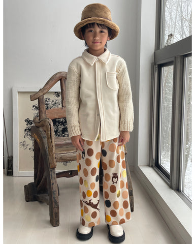 WEEKEND HOUSE KIDS "Small Is Beautiful" Elephant Organic Cotton Knitted Pants