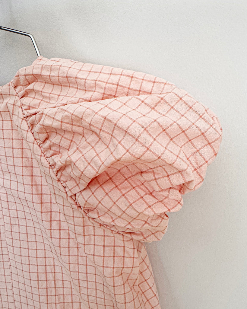 UNLABEL SS25 Cloud Dress in Pink Checks