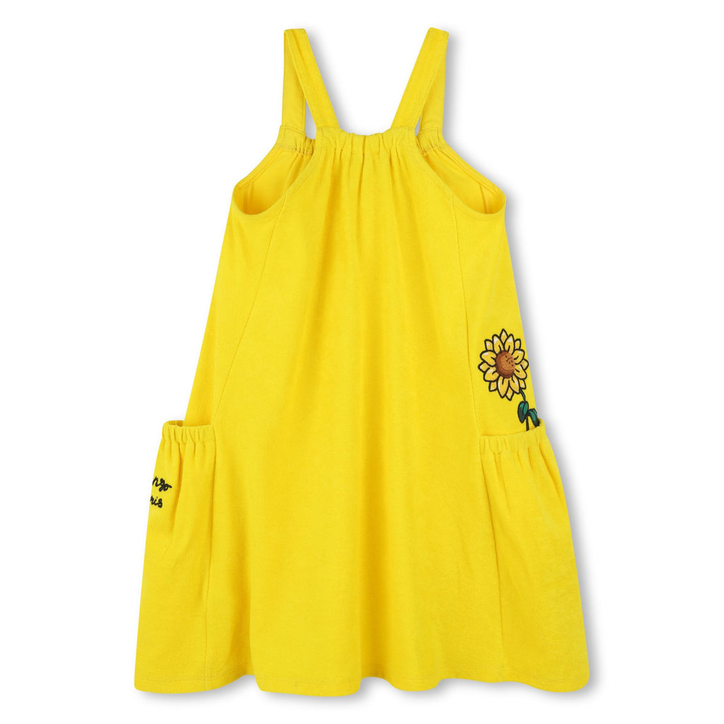 KENZO 'FRUITS STICKERS' SUNFLOWER SUN DRESS