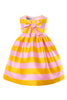 MiMiSol SS25 Striped Mikado Dress