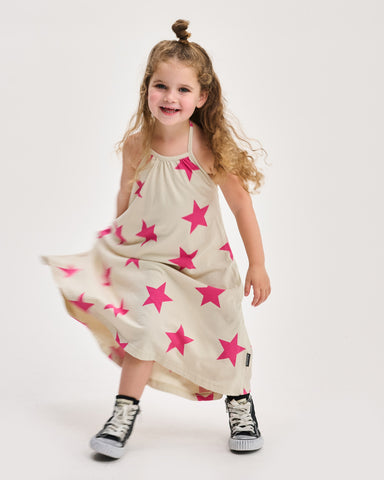 THE MIDDLE DAUGHTER SS25 Souvenir Dress in Lettuce & Pina Colada