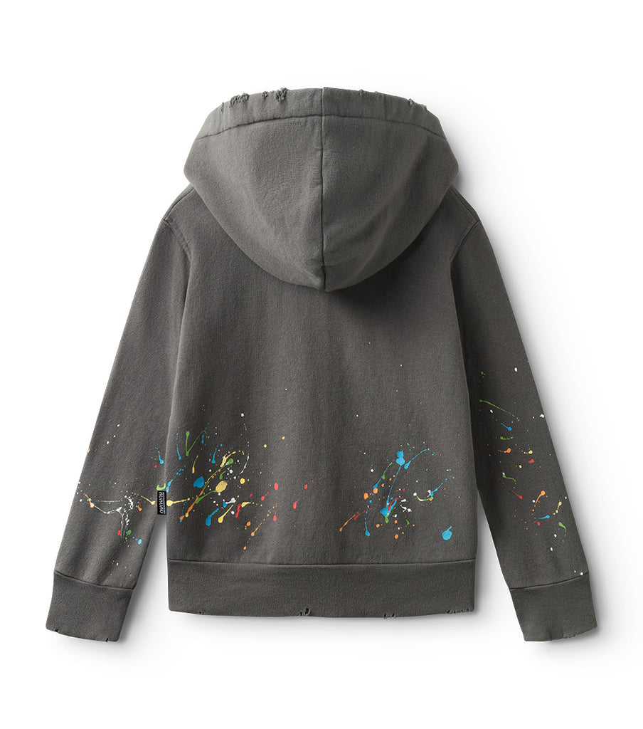 NUNUNU FW24 SPLASH OF COLOR SPLASH OF COLOR ZIP HOODIE