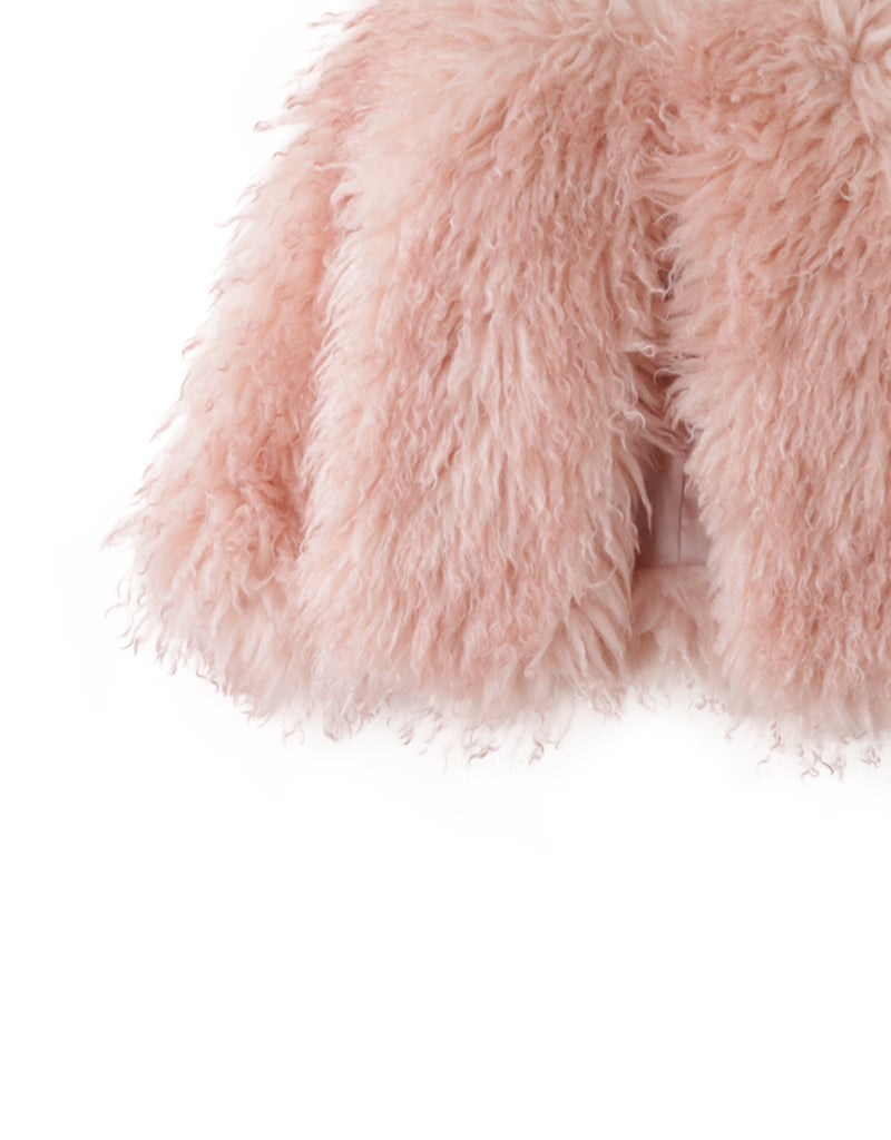 GINGERSNAPS FW24 FUR RAGLAN SLEEVES COAT