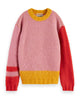 SCOTCH AND SODA FW24 FLUFFY COLOUR BLOCK PULLOVER Sweater